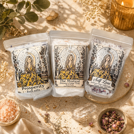 Intention Bath Salts| Self Love, Prosperity & Dreams Come True Ritual Soaks