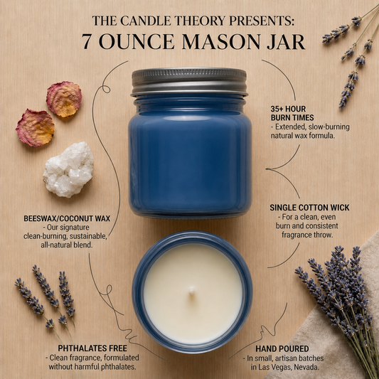 Mason jar | Mini| 7 ounces| The Candle Theory